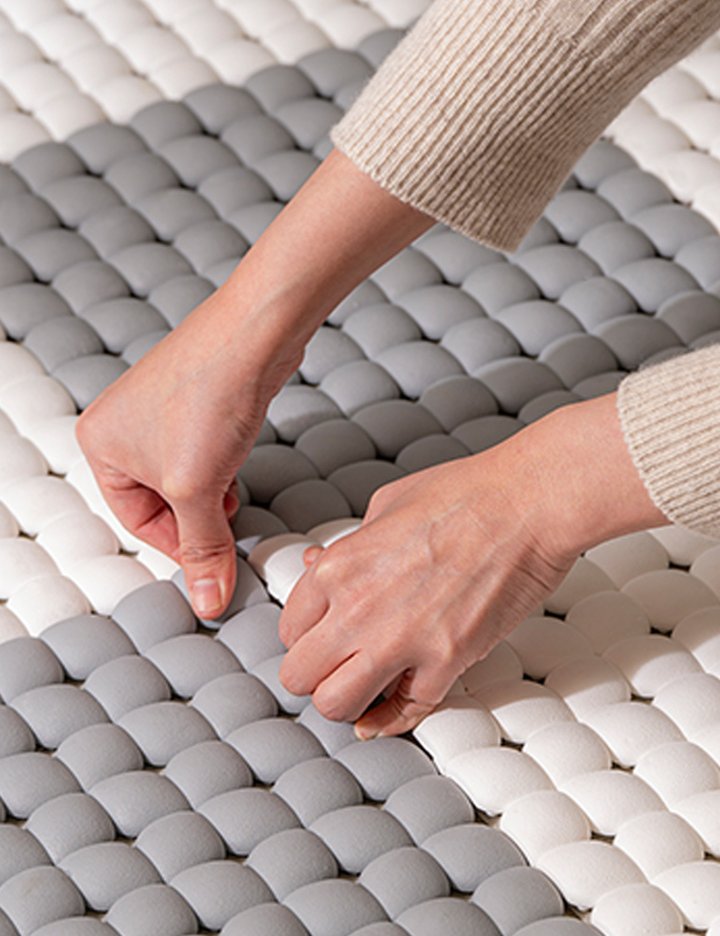 [아가드] 구름 쿠션 PVC 매트 6입 욕실 미끄럼방지 매트 물빠짐 논슬립