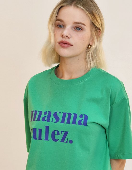[마스마룰즈] 엠에스엠알제트 쿨 코튼 티셔츠 _ 그린/블루