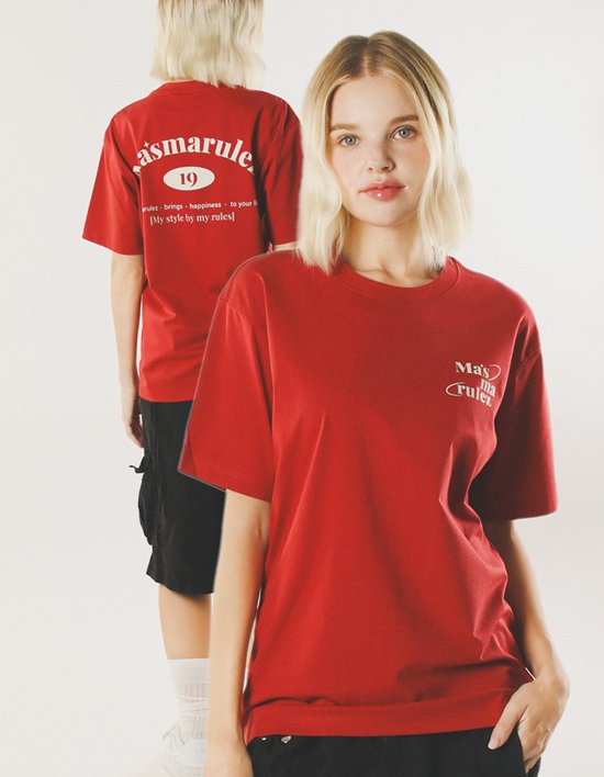 [마스마룰즈] 마스 플래닛 쿨 코튼 티셔츠 _ 레드