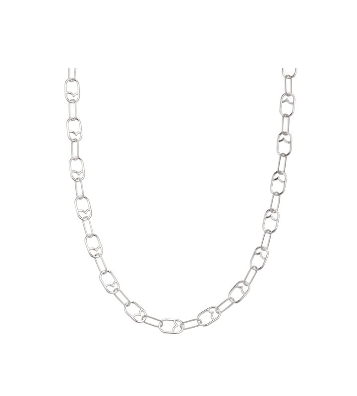 [티르리르] 모던튤리 오벌라인 실버화이트 목걸이 TNGSVW0064M (단품)