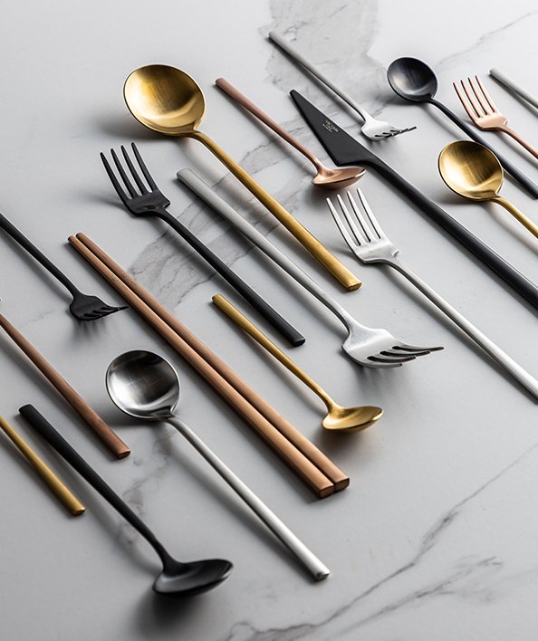 [VBC까사] 티타늄 커트러리 디너세트 4P 4종 택1