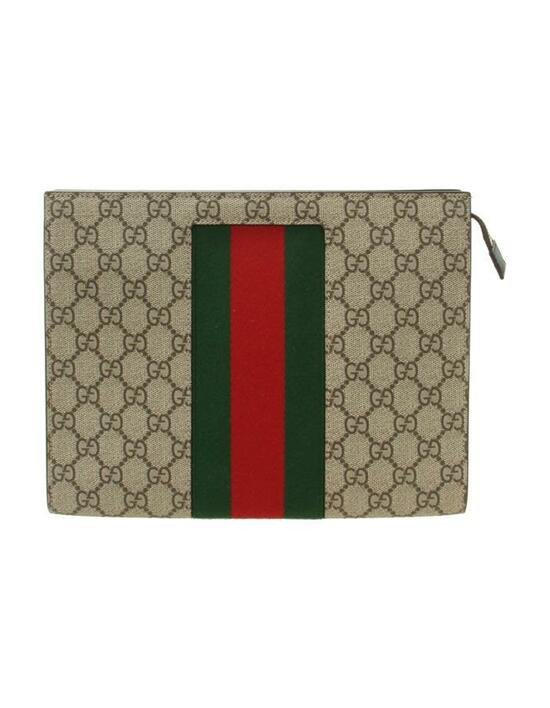 [구찌] GG 수프림 웹 파우치 779882 KHN4N 9791