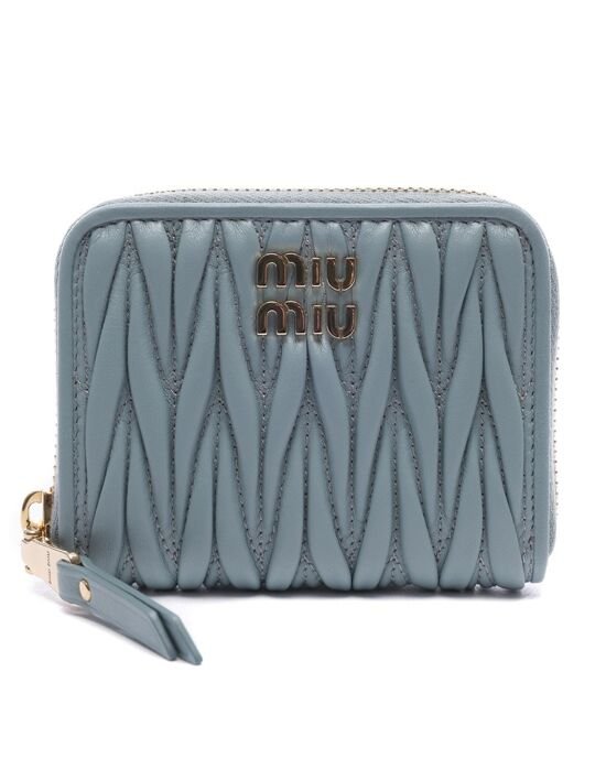 [미우 미우] 25SS 여성 마테라쎄 지퍼 카드지갑 5MM268 AFPP F0035 25S