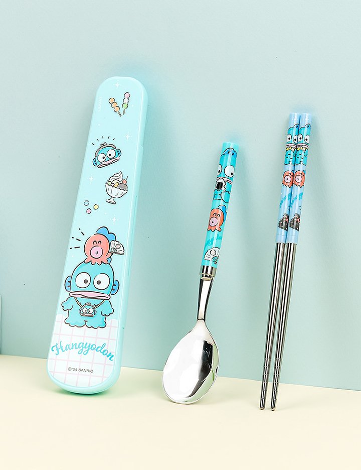 [릴팡] 산리오 주니어 슬림 진공스텐수저 케이스 3P세트(한교동) / SC8548 (단품)