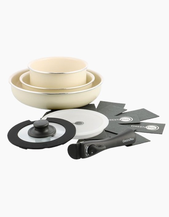 [그린팬] 클릭쉐프 분리형손잡이 세라믹코팅 프라이팬 세트 2종 (택1)