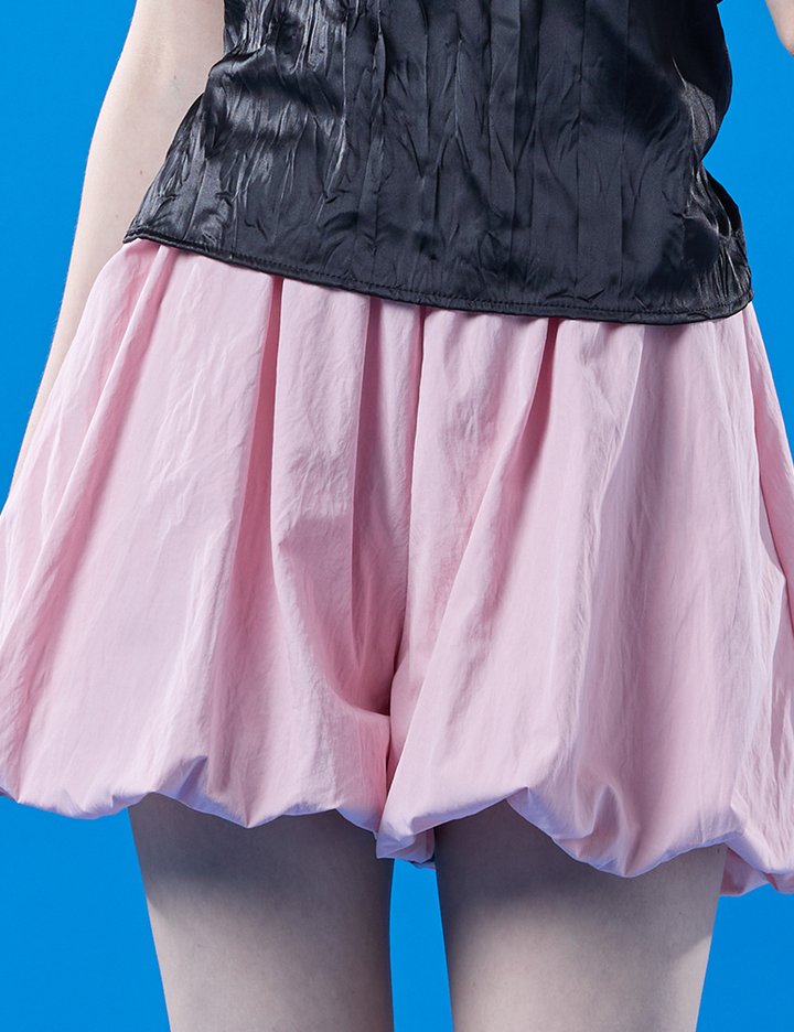 [콜릿] 벌룬 쿨링 냉장고 바스락 여름 와이드 반바지 쇼츠 (PINK) KCL.