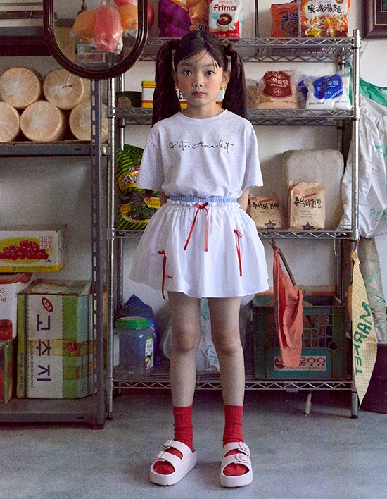 [에이마켓] 배색 스커트 팬츠_1COLOR (S L JS JL)