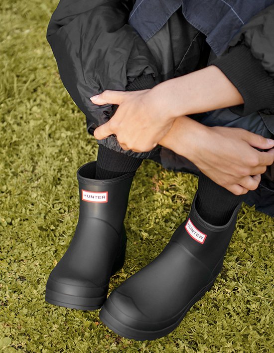 [헌터] 여성 오리지날 플레이 숏 레인부츠 4종 (택1)