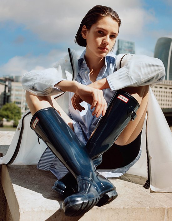 [헌터] 여성 오리지날 글로스 톨 레인부츠 2종 (택1)