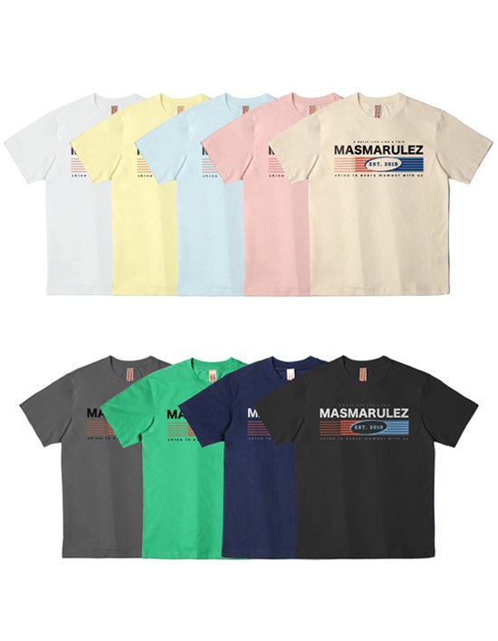 [마스마룰즈] 기어 업 쿨 코튼 티셔츠 10컬러 (택 1)
