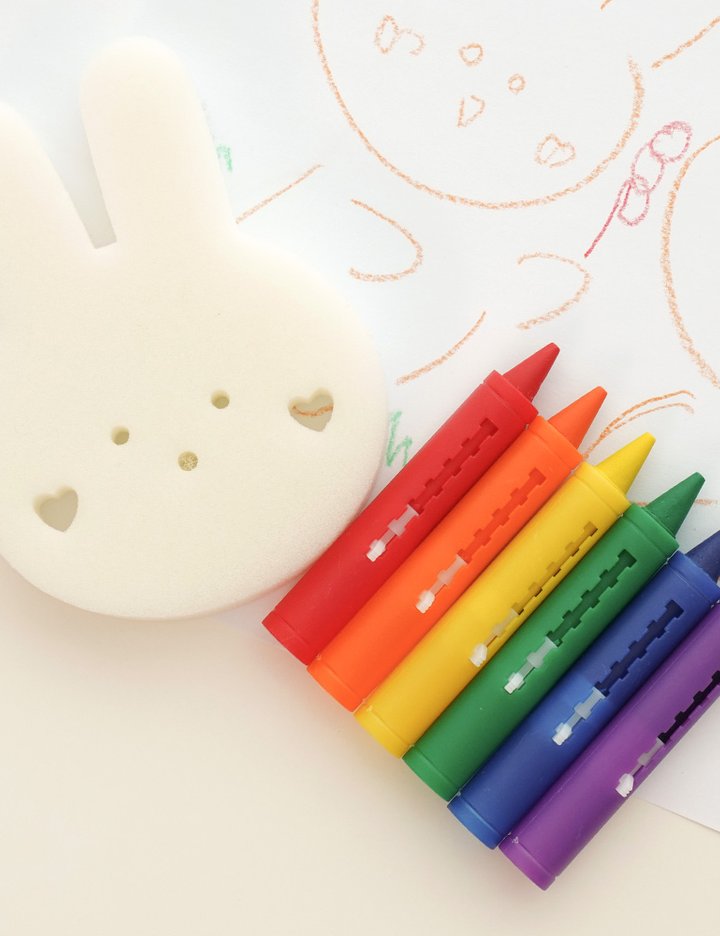 [아띠래빗] 목욕놀이 워셔블 크레용+토끼 스펀지