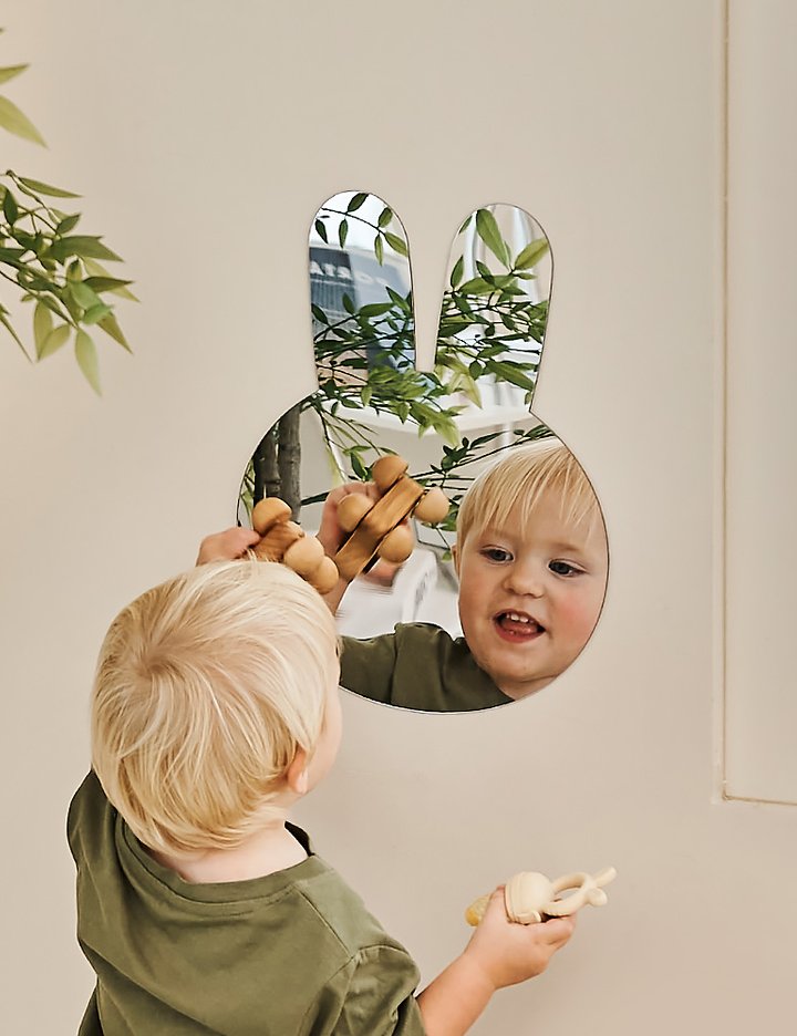 [아띠래빗] 유아 안전 부착식 아크릴 토끼 거울 (단품)