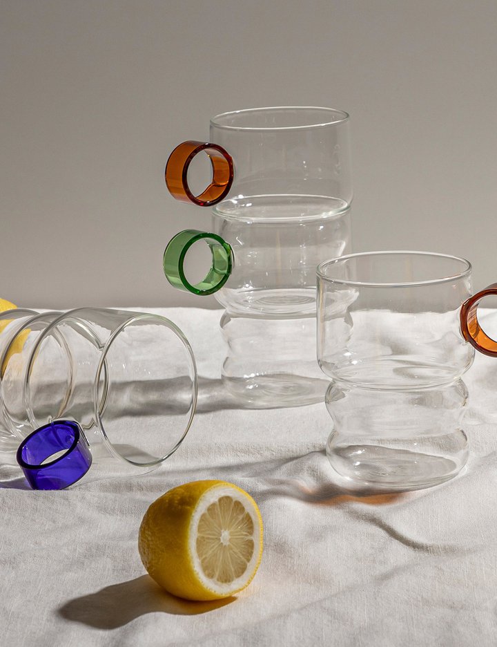 [쓰임] 링 핸들 머그컵 L  4p (3color)