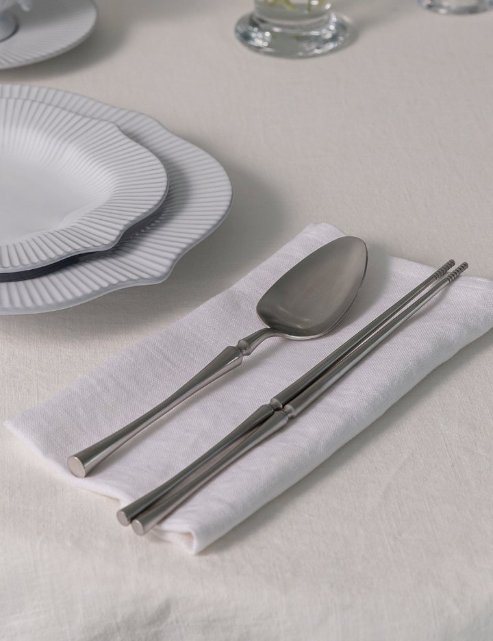 [쓰임] 블랑 수저세트 4인 세트 (단품)