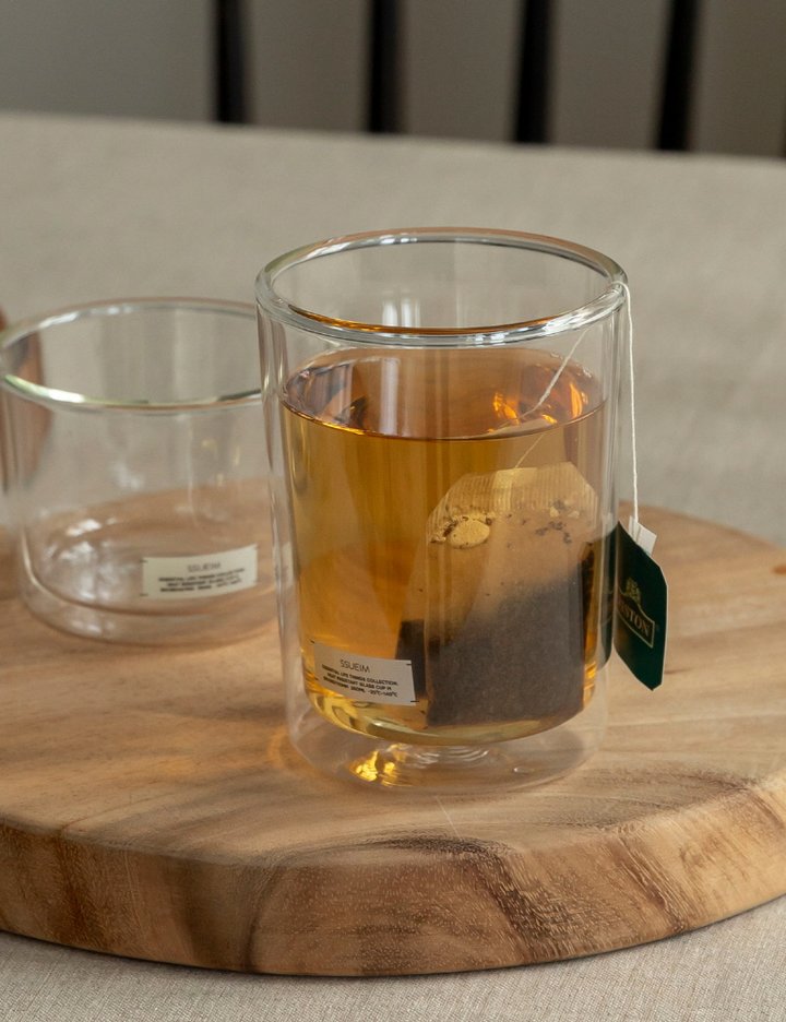 [쓰임] 에센셜 이중 내열 유리컵 M 4P