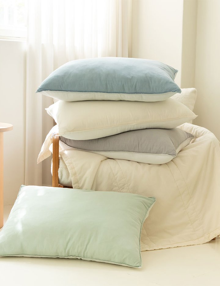 [데일리라이크] 산들바람 순면 인견 워싱 베개커버 70x50 4종 (택1)