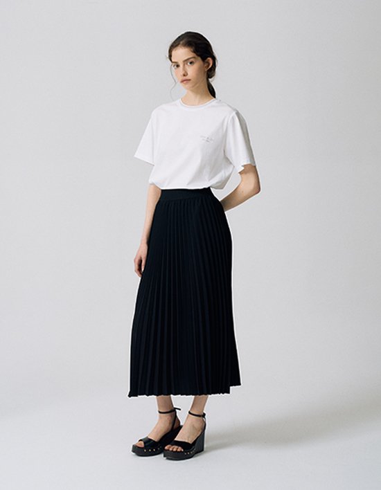 [앤클라인]플리츠 밴딩 스커트 S5HM77