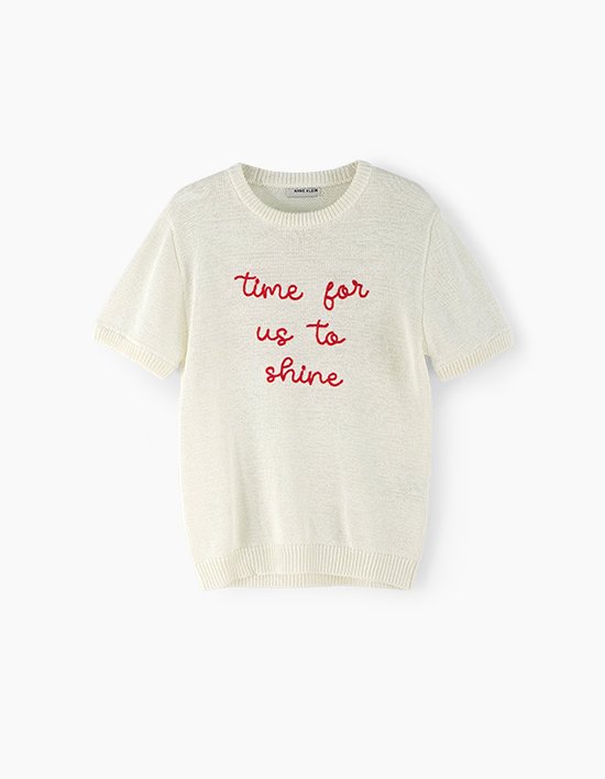 [앤클라인]레터링 썸머 니트 S5HM76