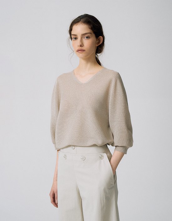 [앤클라인]갤럭시 메탈 홀가먼트 니트 N5HM46