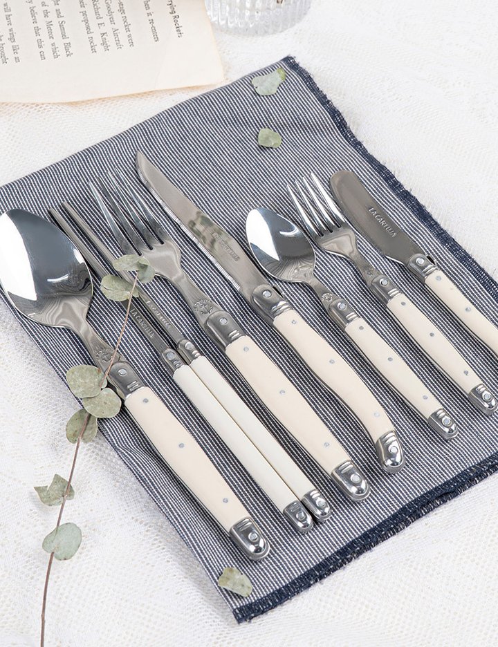 [코지테이블] 까르투하 라귀올 오로 커트러리 세트 구성 모음전 (4type/5color)