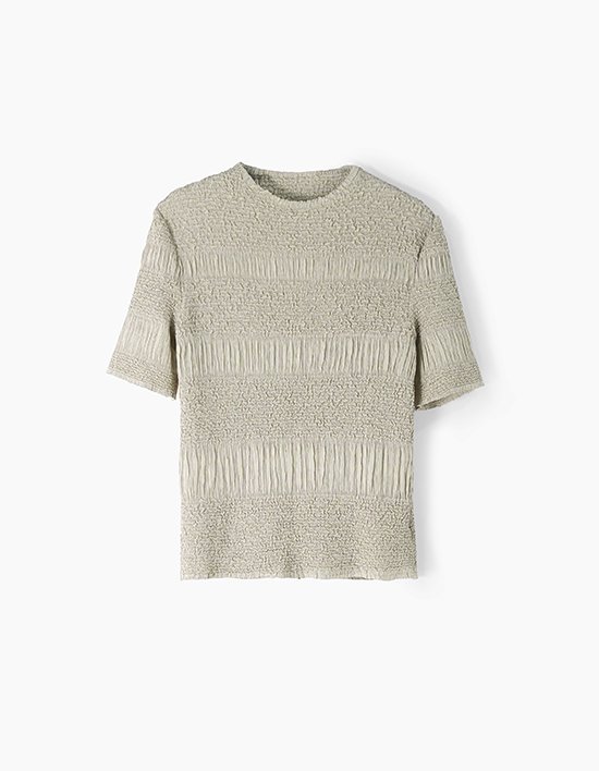 [앤클라인]와플 티블라우스 S5HM110