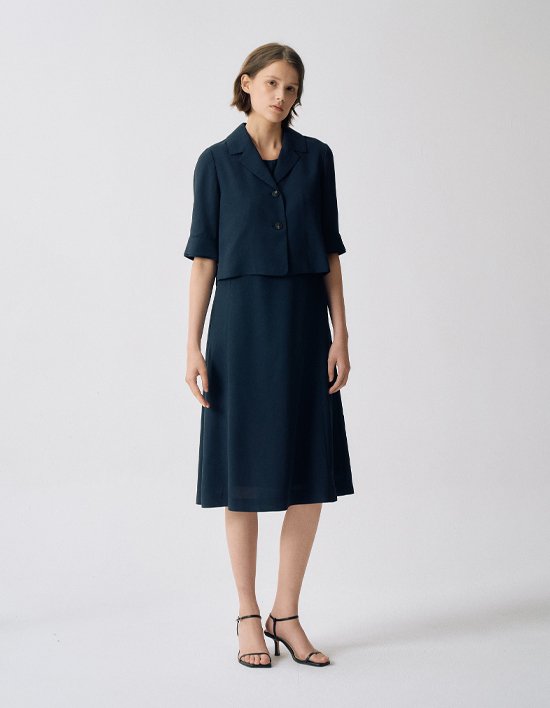 [앤클라인]자켓형 플레어 원피스 N5HM72