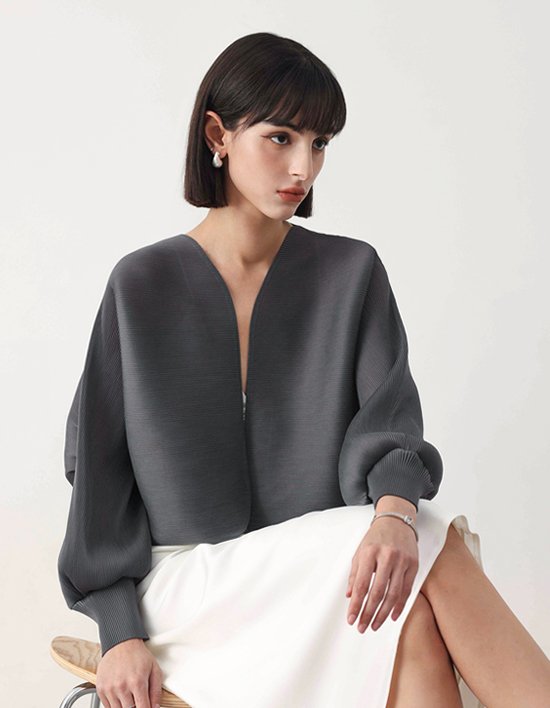 [플리츠무드] 레이 플리츠 가디건 2colors (택1)