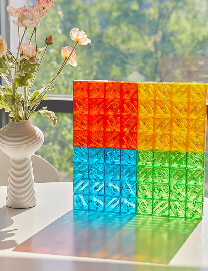 [지오맥] 매직큐브 크리스탈 자석블록세트 64pcs (단품)