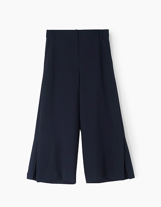 [앤클라인]와이드 슬릿 7부 팬츠 N5HF10