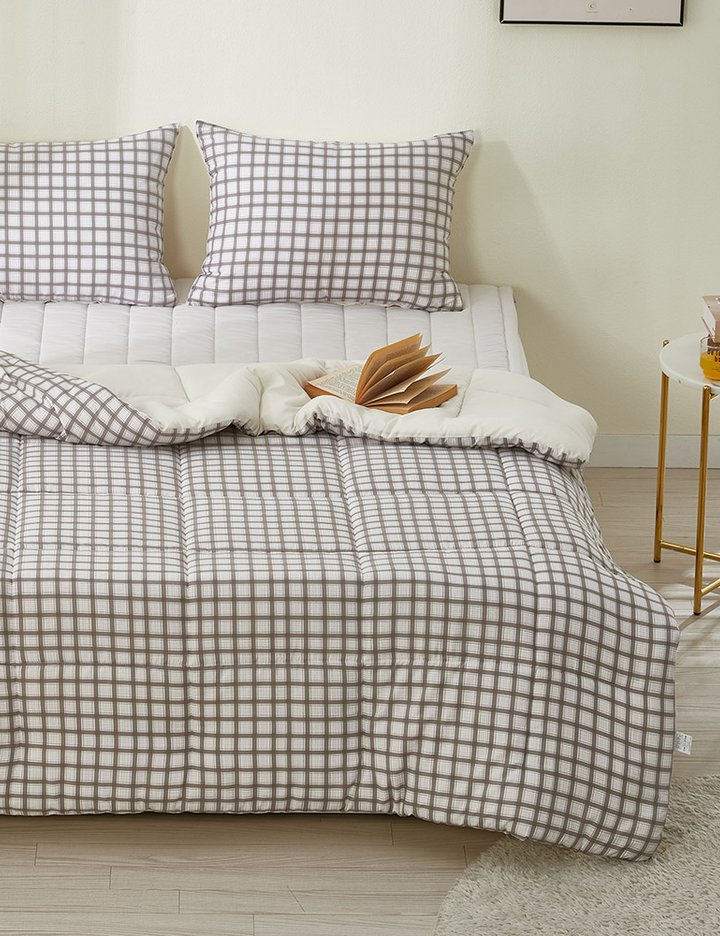 [샤이닝홈] 더블리 허그미 소프트마이크로 체크 차렵이불 SS 4종 (택1)