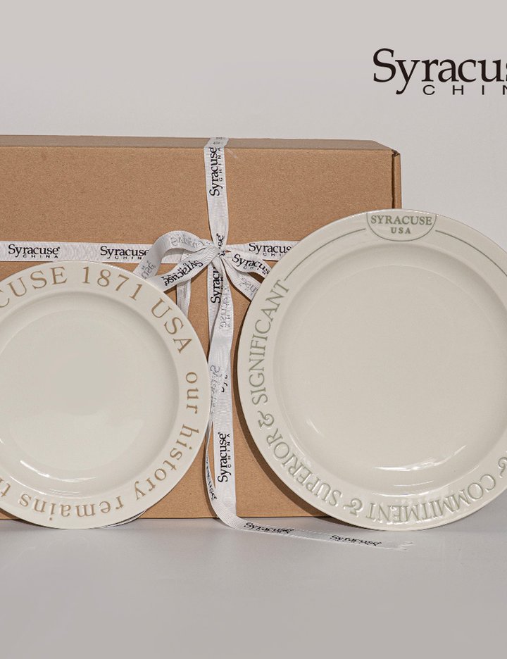 [시라쿠스][선물포장] 일본 레터링 1인 접시 세트 2P