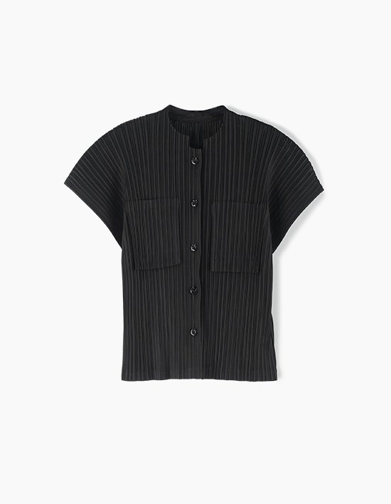 [앤클라인]포켓 플리츠 블라우스 S5HF002