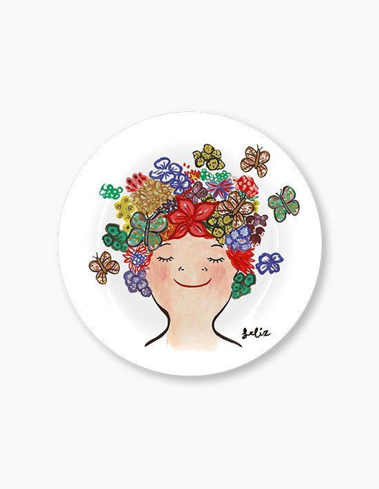 [아티쉬] 브런치접시 22.2x2.3cm (Happy, 에바 알머슨) (단품)