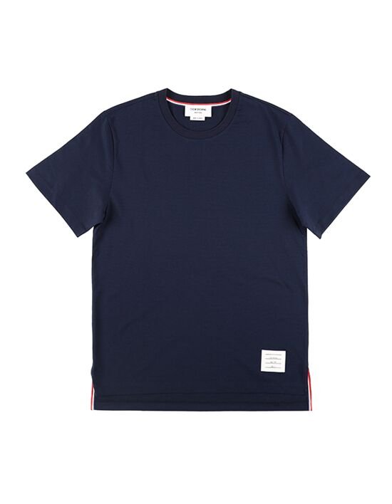 [톰브라운] MJS067A 00042 415 사이드 슬릿 스트라이프 남성 반팔티