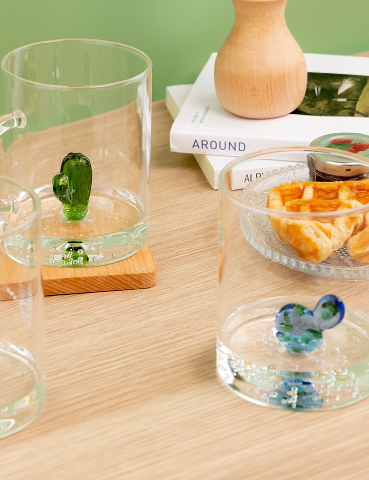 [이첸도르프] 데저트 칵투스 선인장 내열 유리 머그컵 360ml (3 color)