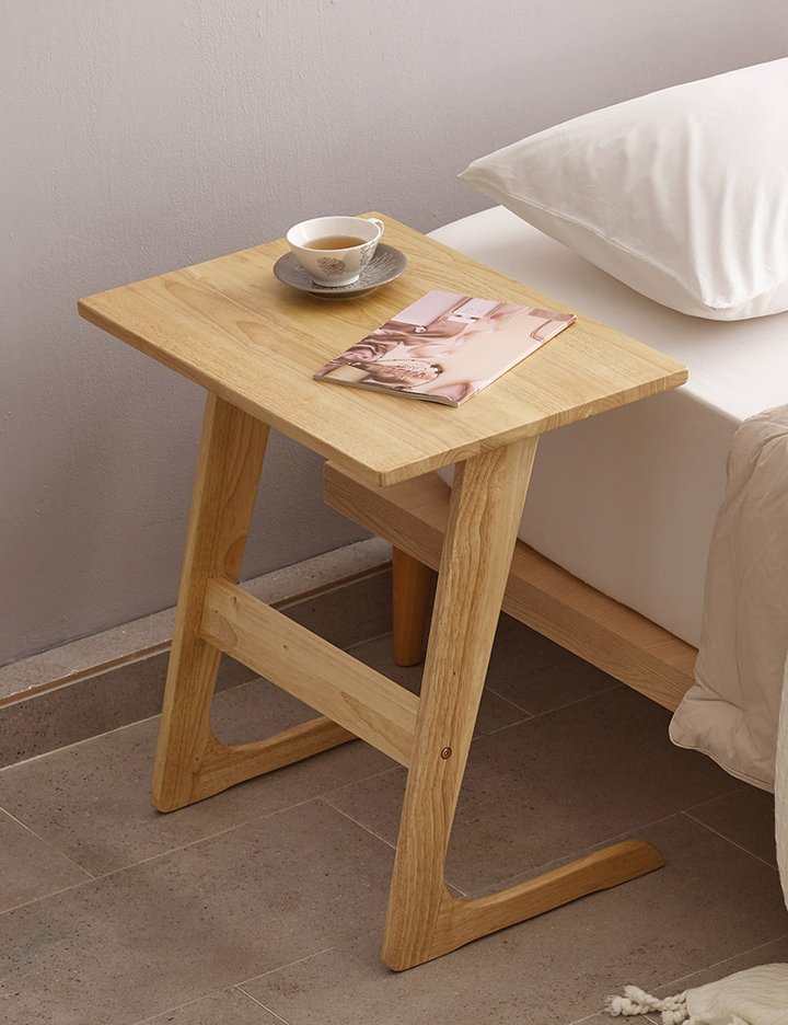 [샤이닝홈] 그루인 엘라 원목 사이드 테이블 4종 (택1)