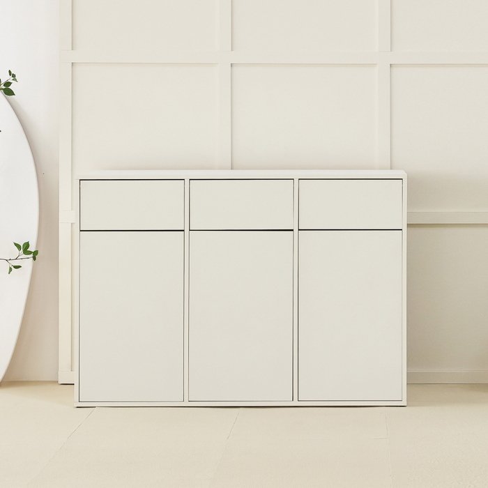 [인터데코] 가정 사무실 편의점 3칸 분리수거장 115cm P0000BNQ