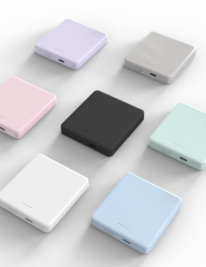 [미니덕트] 맥세이프 보조배터리 아이폰 갤럭시 미니 고속 무선 충전 배터리팩 4000mAh