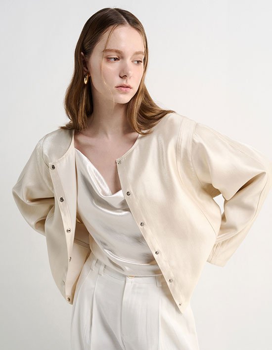 [에펠르] 새틴 점퍼 1color (택1)