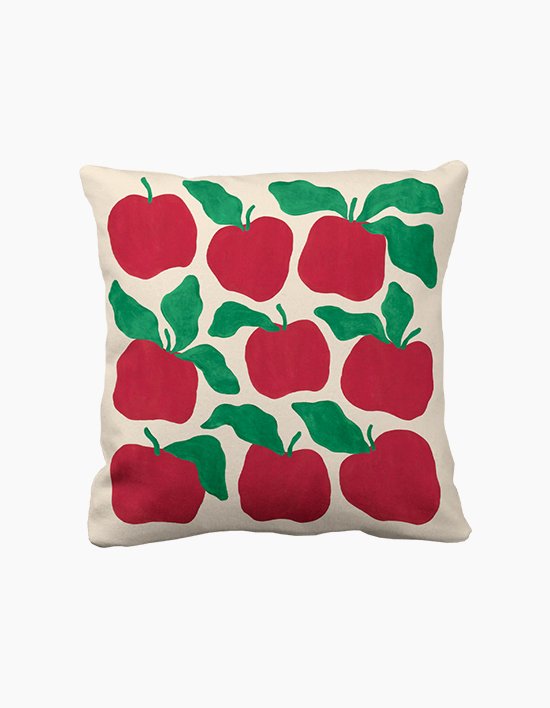[아티쉬] 쿠션커버 45x45cm (Apples, 리브 리) (단품)
