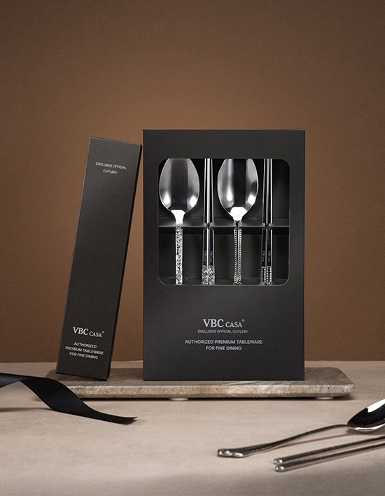 [VBC까사] 베네치아 커트러리 레이스 2인 수저세트 4P (단품)