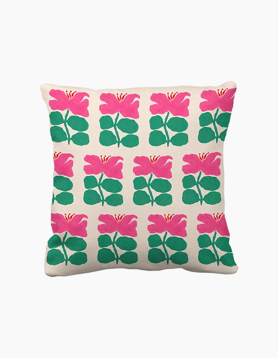 [아티쉬] 쿠션커버 45x45cm (Camellia, 리브 리) (단품)