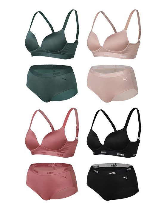 [푸마] 데일리 터치업 브라팬티 8종