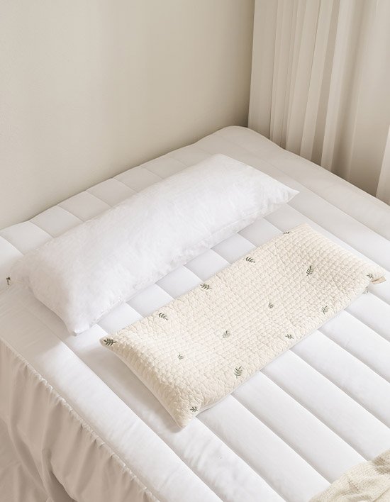 [삼익가구]쁘띠레브 100수 순면 듀라론 냉감 유아 와이드 양면베개