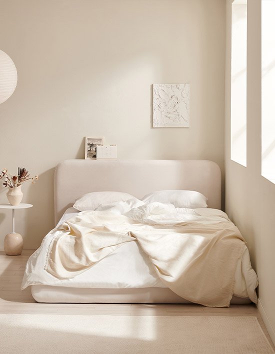 [삼익가구]오브슬립 호텔 아쿠아텍스 패브릭 침대 (SS/Q/K) 12종 (택1)