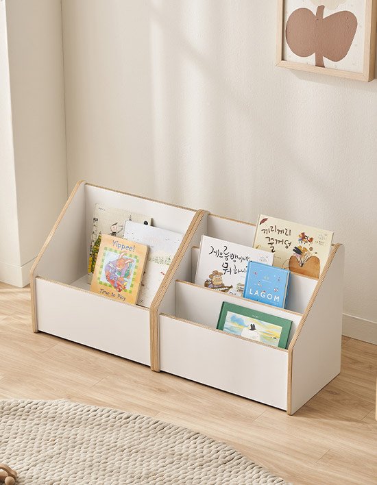 [삼익가구]리브포레 와이드 교구장 어린이 책장 북카트 3종 (택1)
