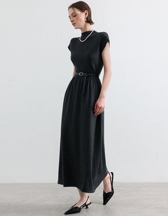 [에펠르] 25FW 잔느 반목 원피스 (벨트set)_3colors