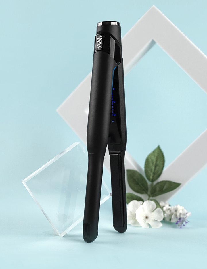 [글램팜] GP101TPB 글램뮤즈 터치 플랫 슬림 (퓨어블랙) 고데기 (단품)