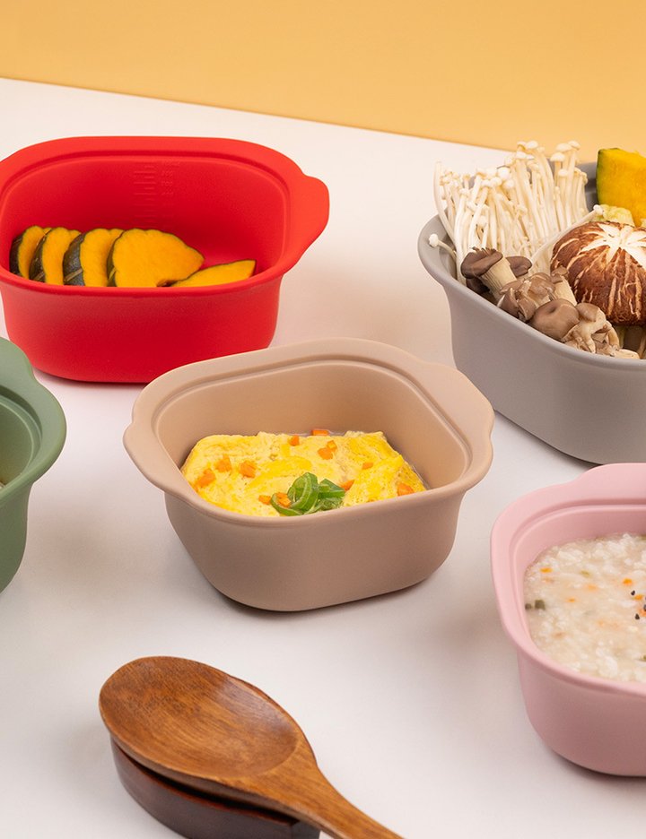 [코지테이블] 실리잇 국내 실리콘 사각 냄비 이유식 그릇