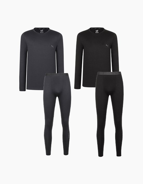 [푸마]남성 퓨징 크루넥 웜웨어 4종세트